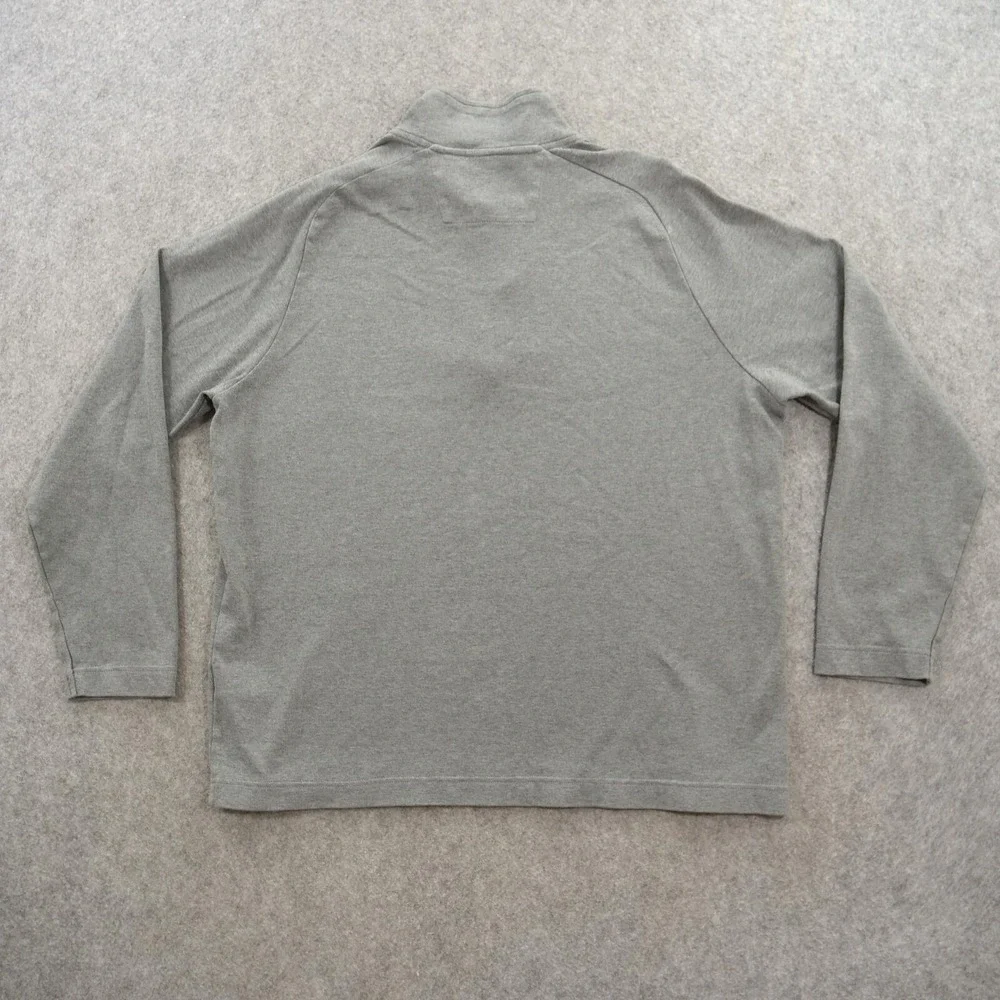 Banana Republic Sweater Mens Extra Large Gray Pullover Knit Crew Mock Neck